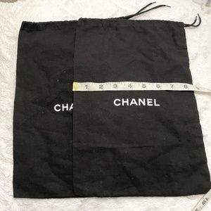 2 Authentic Chanel Cloth Dustbags